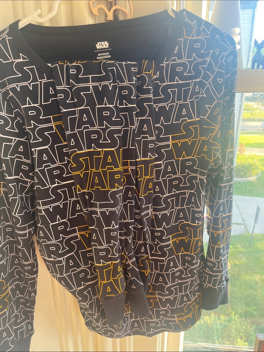 Star Wars Black Logo pajamas set